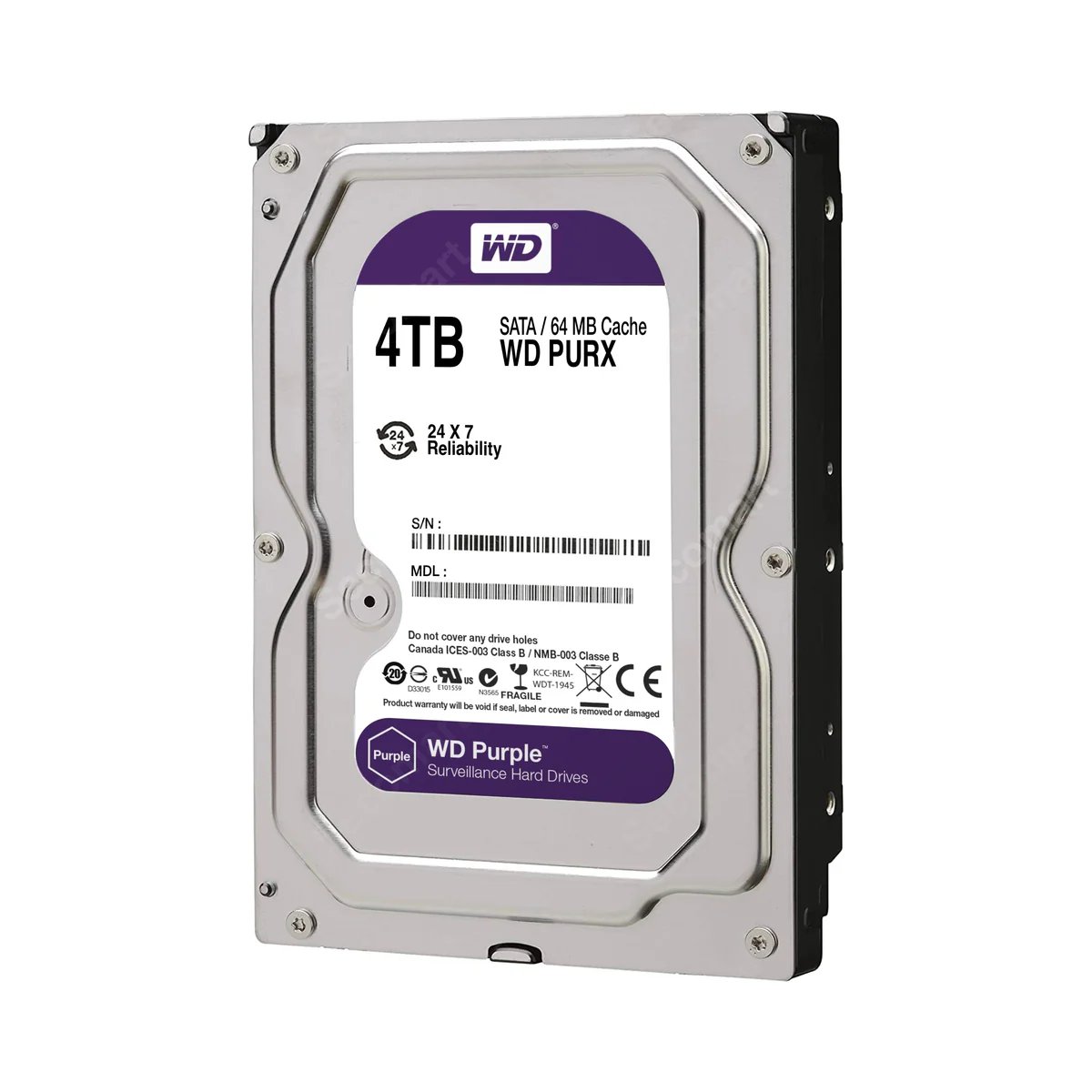 WD Purple 4TB Surveillance Internal Hard Drive