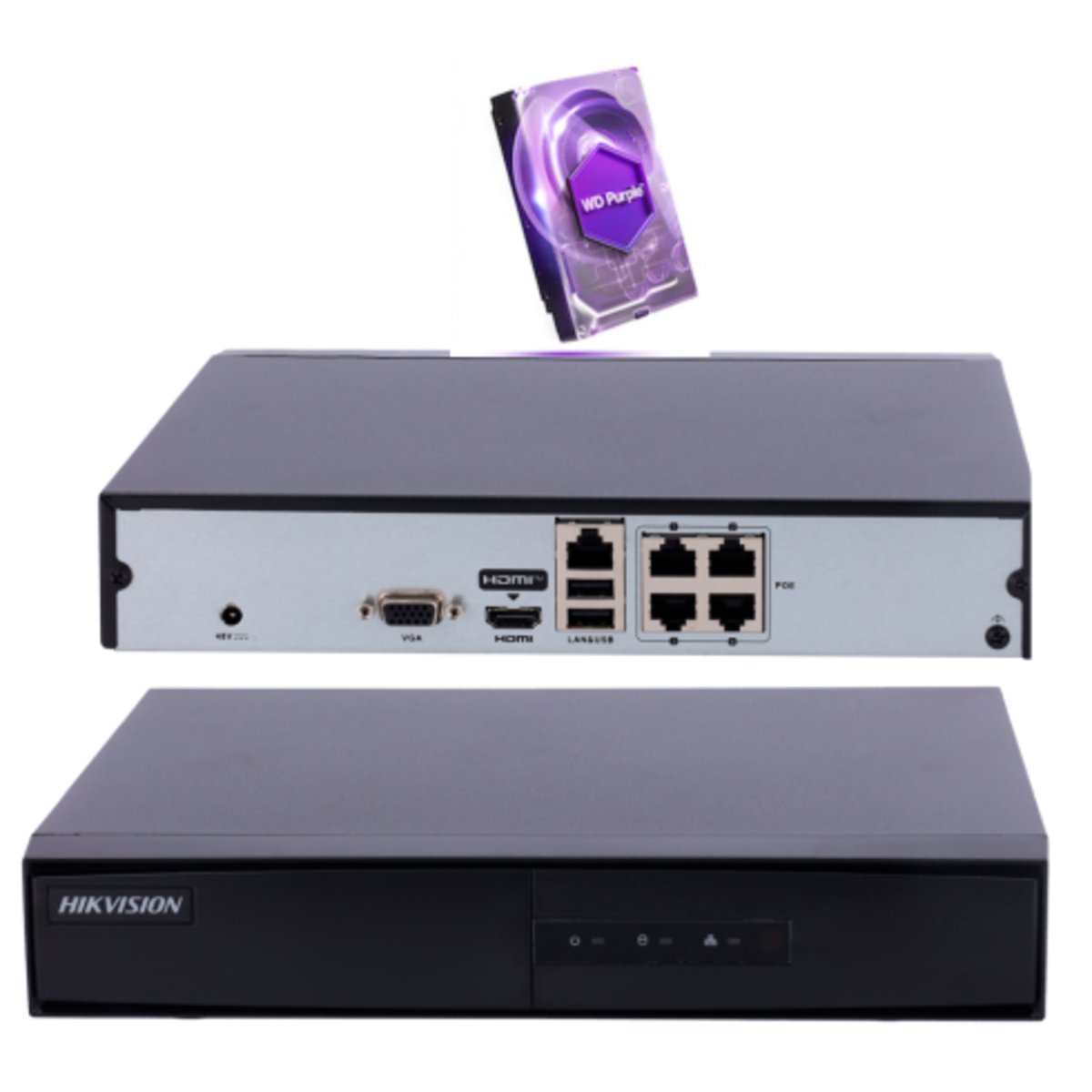 Hikvision 4-ch Mini 1U 4 PoE DS-7104NI-Q1/4P/M NVR