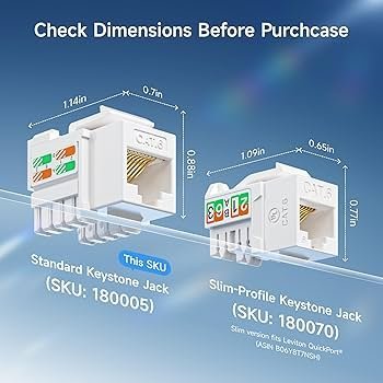 D-link Cat-6 UTP RJ45 Modules - Back View