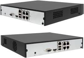 Hikvision 4-ch Mini 1U 4 PoE DS-7104NI-Q1/4P/M NVR - Back View