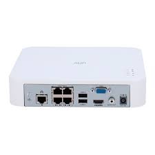 Uniview 4 Channel POE NVR Plastic (Network Video Recorder) - Back View