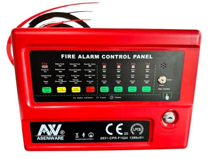 4 Zone conventional fire alarm panel