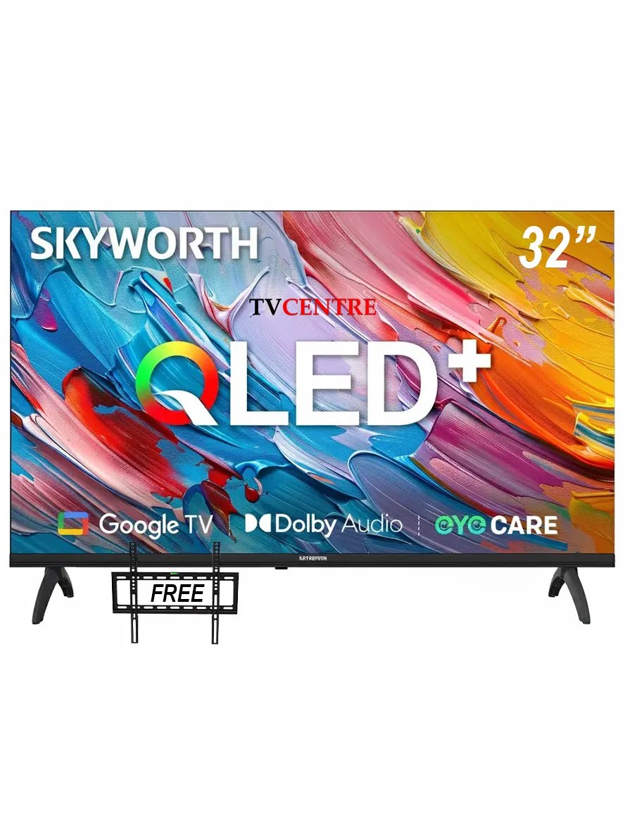 Skyworth 32" inch Frameless Bluetooth Enabled Smart Android with inbuilt decoder
