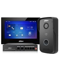 Dahua 7-Inch Black IP Video Intercom Villa Kit – DHI-KTP03-S2 Smart Home Security Intercom System