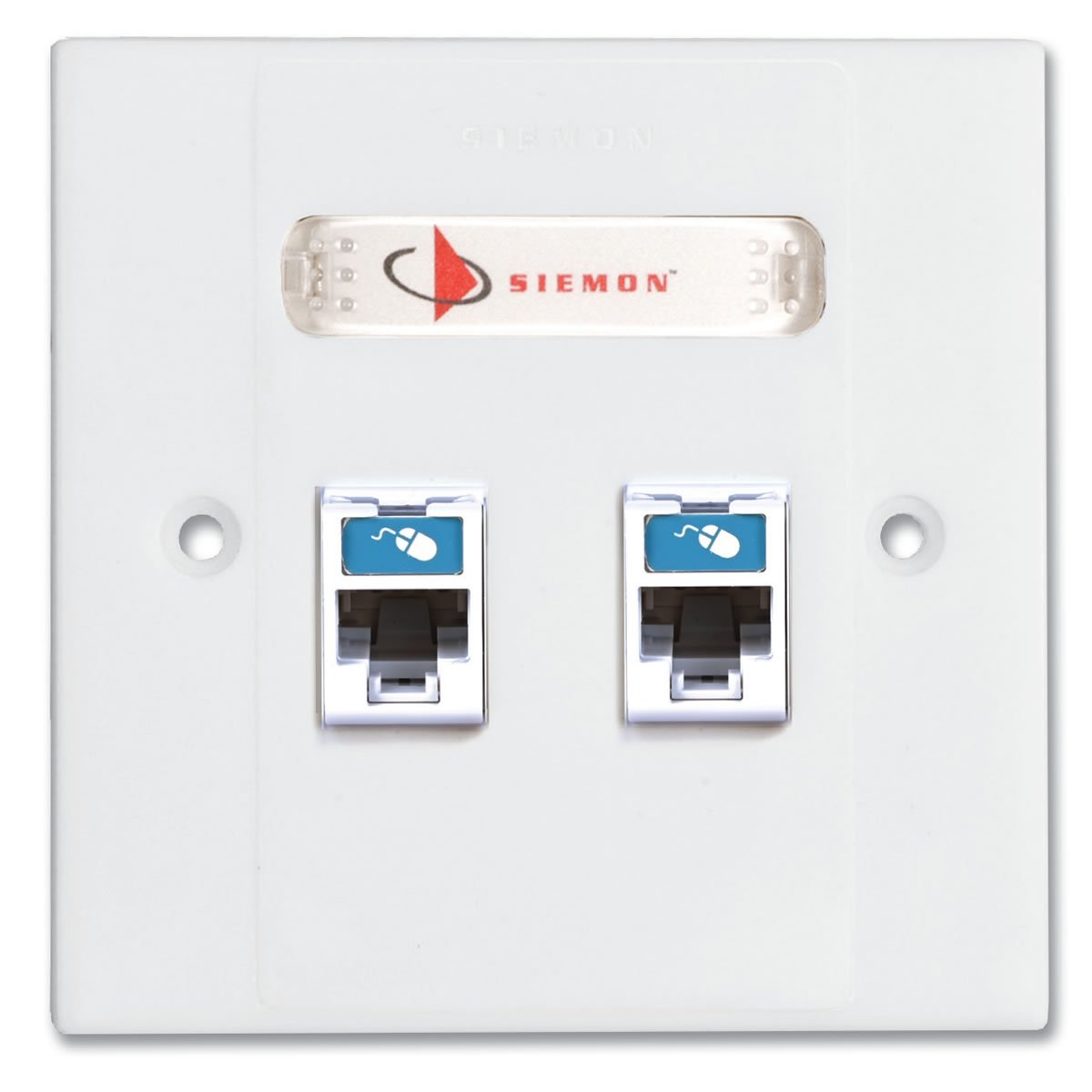 SIEMON CAT 6 DUAL FACEPLATE