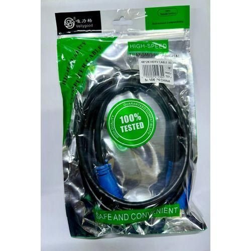 4K HighSpeed HDMI Cable Compatible With All Of Your HDMI Devices 3 Meters