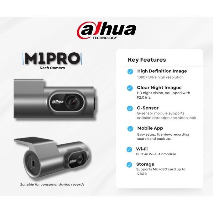 Dahua M1Pro Dashcam Camera