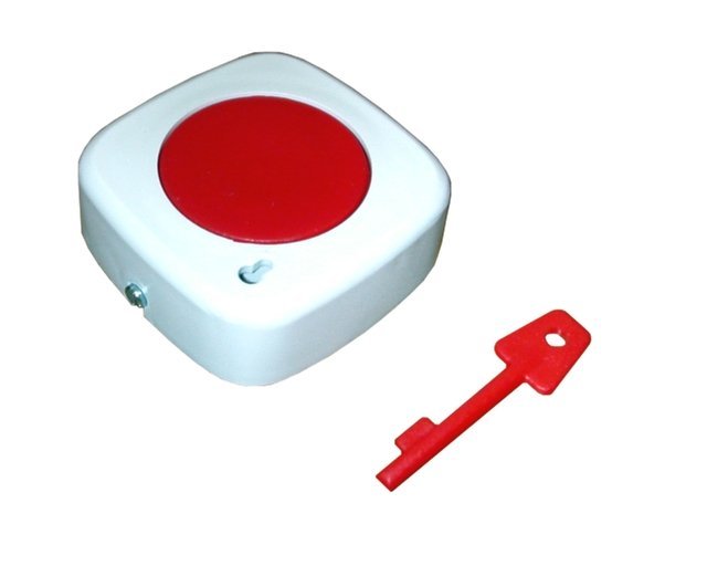 Center push panic button