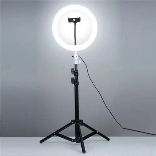 10-Inch Ring Light with 2.1m Adjustable Tripod Stand & Phone Holder – LED Selfie Lighting Kit