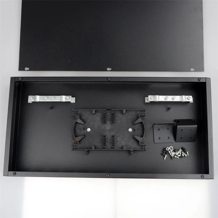 12 Port 1U LC/UPC Duplex MM Adapter Rack mount ODF - Front View