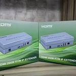 HDMI H.264 200M KVM IP Extender – Transmitter & Receiver Kit - Front View