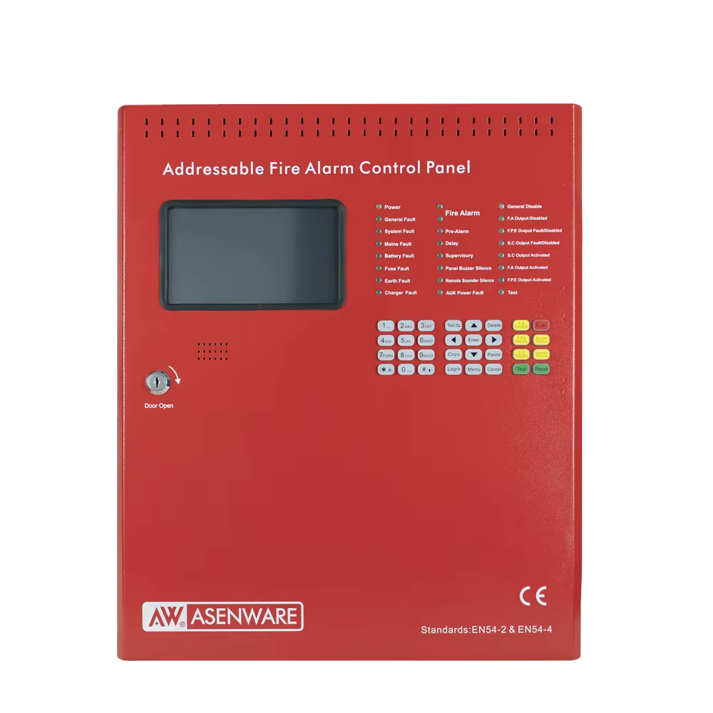 Aw-Fp201 Wireless Addressable Fire Alarm Control Panel - Front View