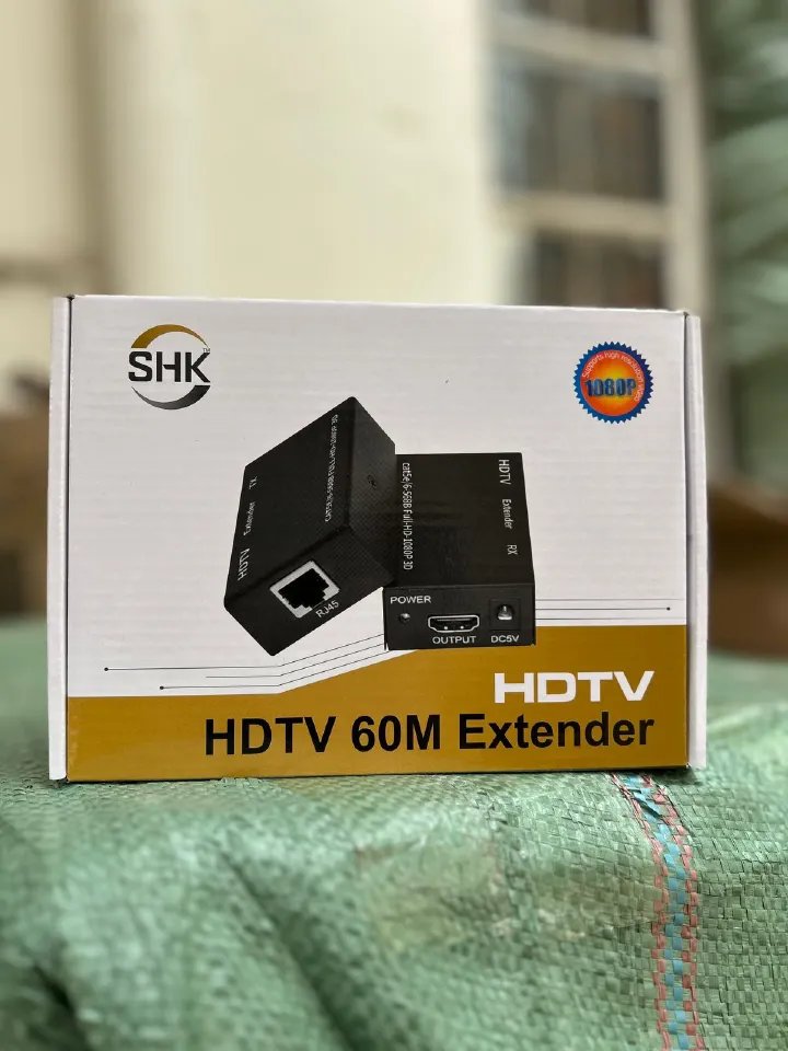 HDMI Extender Up To 60 Meters/196ft, 1080P HDMI Transmitter And ReceiverHDMI Extender Up To 60 Meters/196ft, 1080P HDMI Transmitter And Receiver - Back View