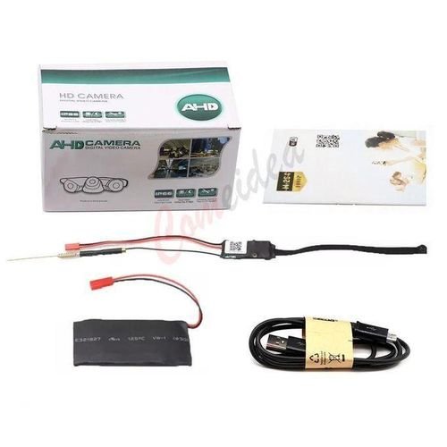 Mini WiFi 1080P Pin Hole Security Camera with Night Vision, Motion Detection, Long Battery & 128GB Memory Card Support - Front View